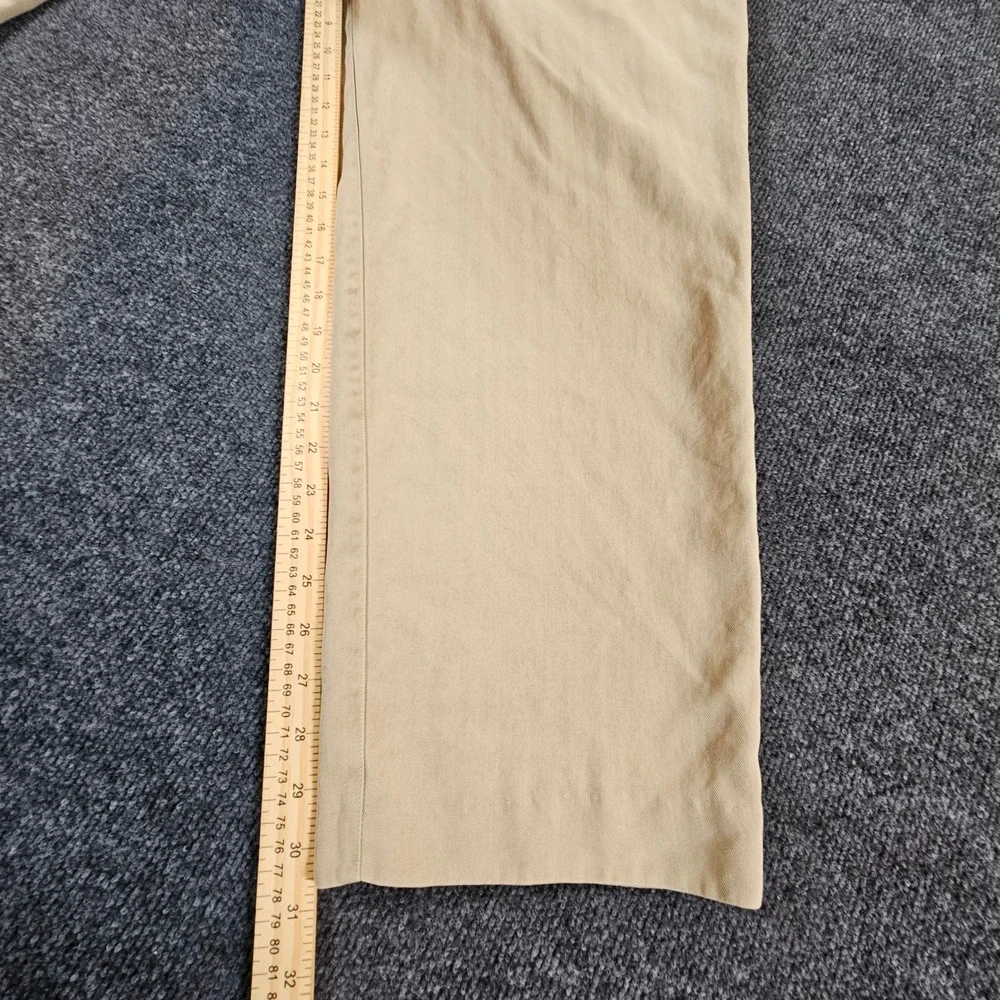 Tommy Bahama Pleated Trousers Mens 38 Tan 100% Silk Relaxed‎ Straight Leg Pants
